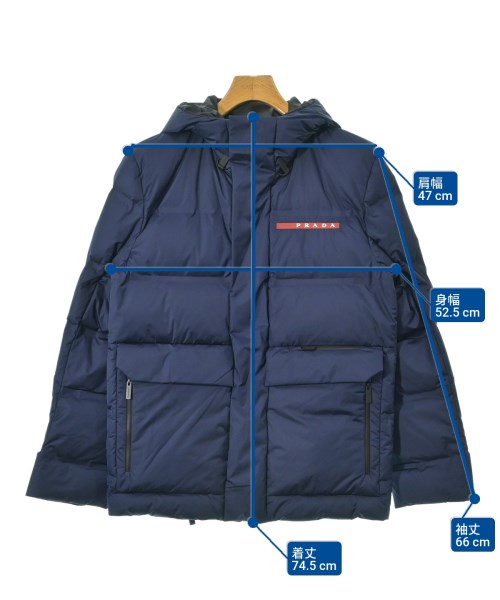 PRADA SPORT（プラダスポーツ）ダウンジャケット/ダウンベスト 紺 サイズ:S メンズ/2200672481017