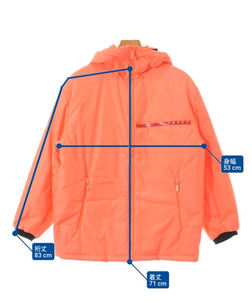 PRADA SPORT（プラダスポーツ）ダウンジャケット/ダウンベスト オレンジ サイズ:S メンズ/2200672481024