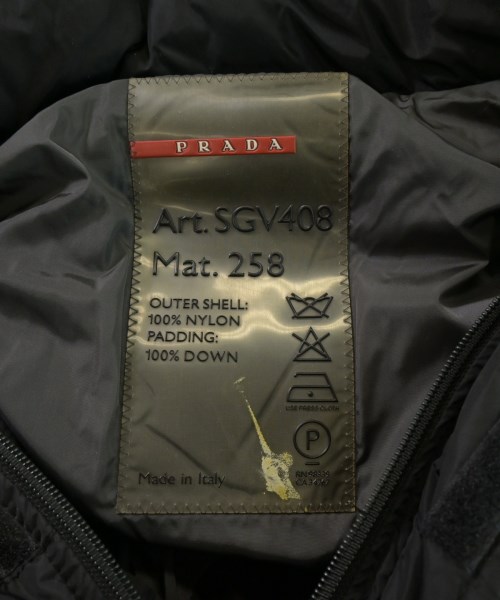 PRADA SPORT（プラダスポーツ）ダウンコート 黒 サイズ:46(M位) メンズ/2200647227060