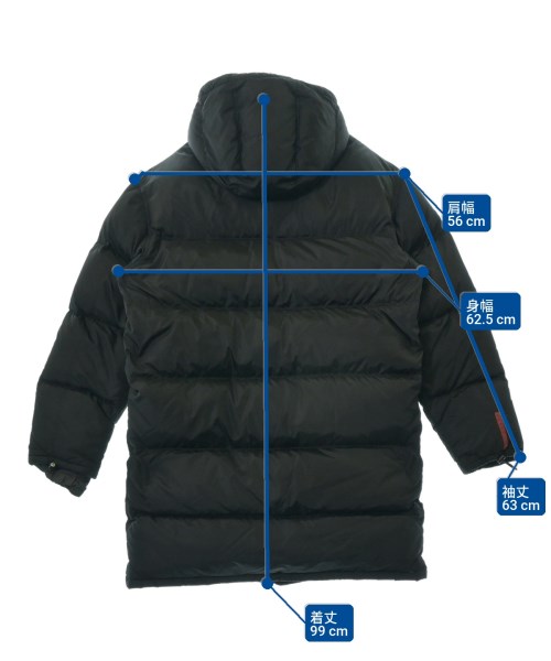 PRADA SPORT（プラダスポーツ）ダウンコート 黒 サイズ:46(M位) メンズ/2200647227060