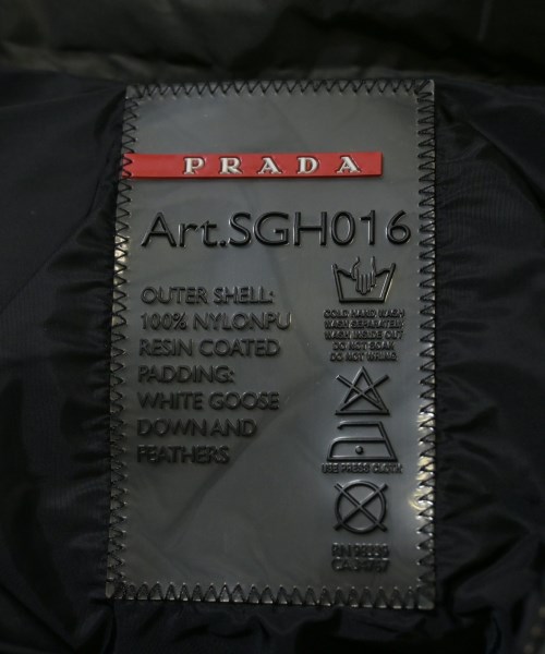 PRADA SPORT（プラダスポーツ）ダウンジャケット/ダウンベスト 黒 サイズ:M メンズ/2200658788024