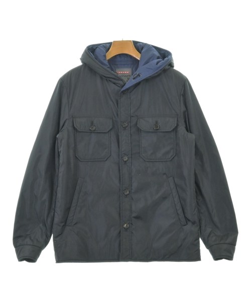 PRADA SPORT（プラダスポーツ）ダウンジャケット/ダウンベスト 紺 サイズ:46(M位) メンズ/2200713028010