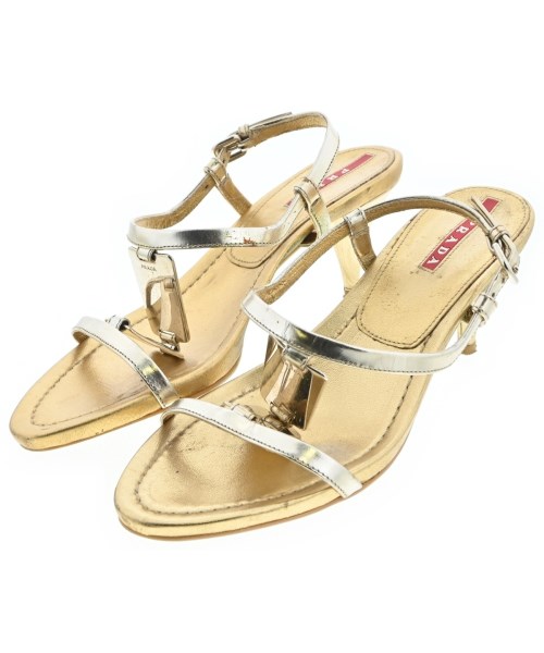 PRADA SPORT(プラダスポーツ)サンダル ゴールド サイズ:EU35(21.5cm位)/2200645591033