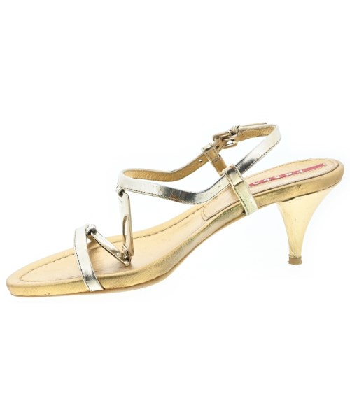 PRADA SPORT（プラダスポーツ）サンダル ゴールド サイズ:EU35(21.5cm位) レディース/2200645591033