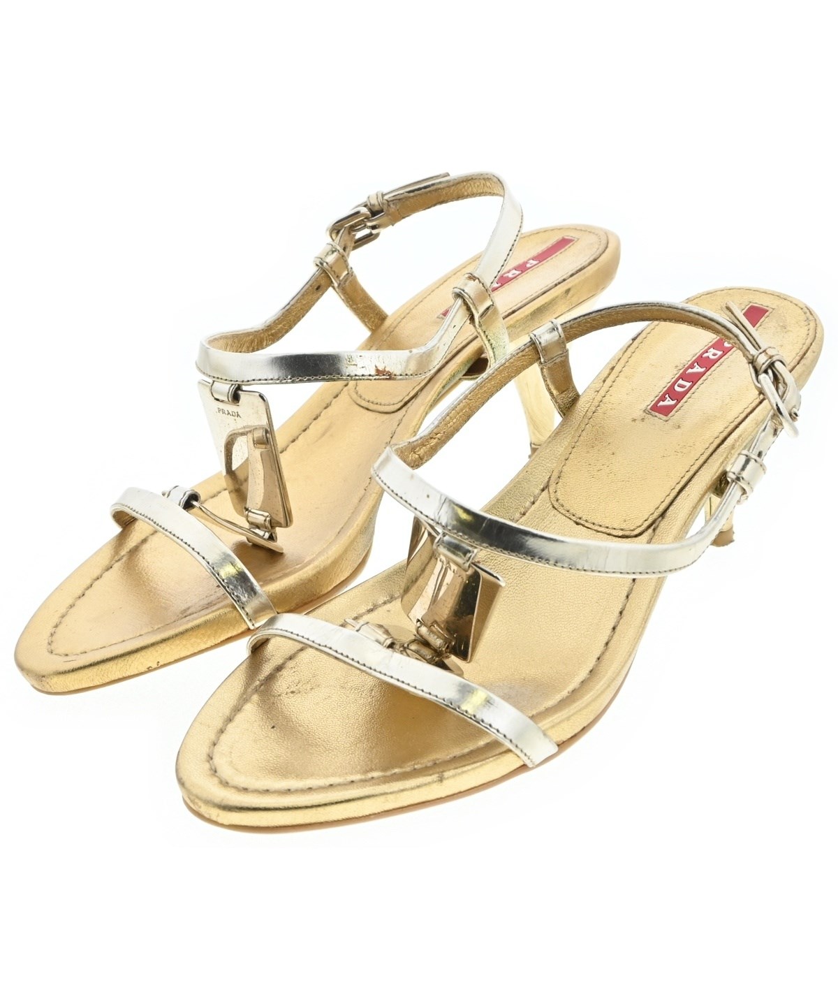 PRADA SPORT（プラダスポーツ）サンダル ゴールド サイズ:EU35(21.5cm