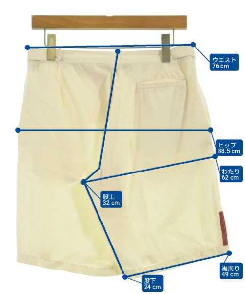 PRADA SPORT（プラダスポーツ）ショートパンツ 白 サイズ:46(M位) メンズ/2200724641130
