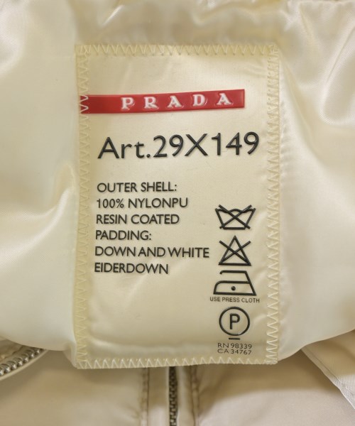 PRADA SPORT（プラダスポーツ）ダウンジャケット/ダウンベスト 黄 サイズ:44(S位) メンズ/2200682667036