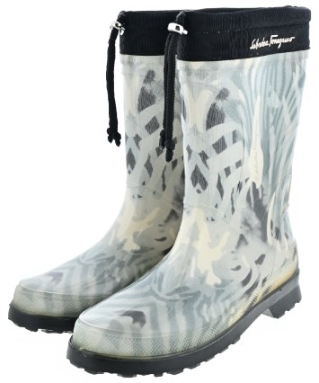 Salvatore Ferragamo（サルバトーレフェラガモ）レインシューズ グレー