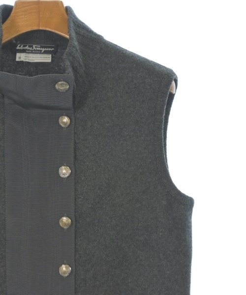 Salvatore Ferragamo（サルバトーレフェラガモ）ベスト グレー サイズ:M レディース/2200620296229