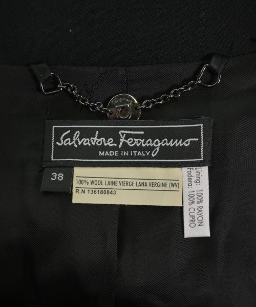 Salvatore Ferragamo（サルバトーレフェラガモ）テーラードジャケット 黒 サイズ:38(S位) レディース/2200620296250