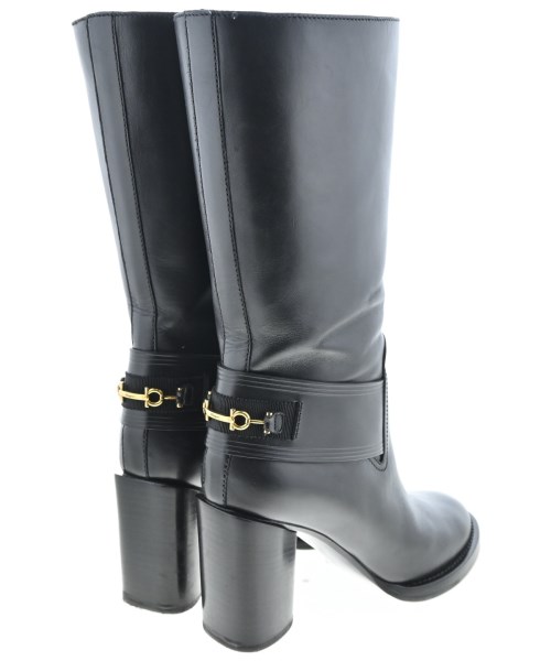 Salvatore Ferragamo（サルバトーレフェラガモ）ブーツ 黒 サイズ:6 1/2(24cm位) レディース/2200616178058