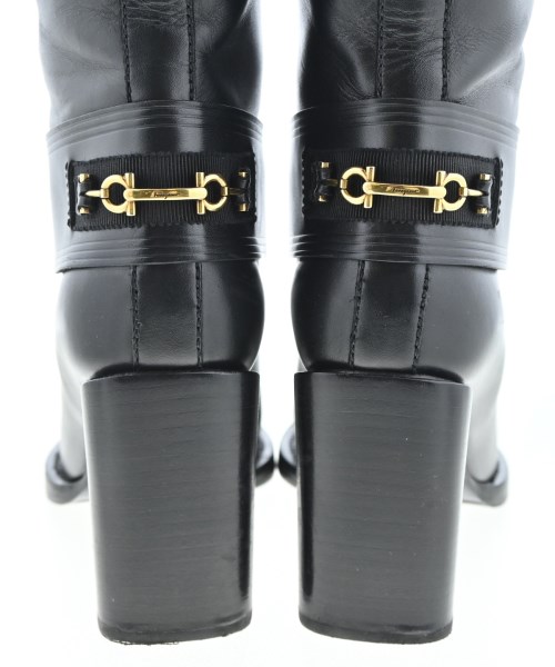 Salvatore Ferragamo（サルバトーレフェラガモ）ブーツ 黒 サイズ:6 1/2(24cm位) レディース/2200616178058