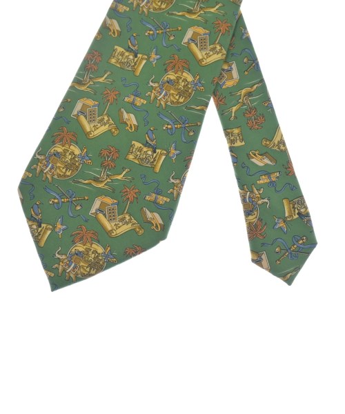 Salvatore Ferragamo（サルバトーレフェラガモ）ネクタイ 緑 サイズ:- メンズ/2200640648084