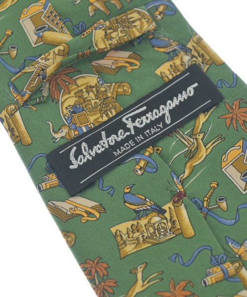 Salvatore Ferragamo（サルバトーレフェラガモ）ネクタイ 緑 サイズ:- メンズ/2200640648084