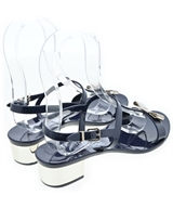 Salvatore Ferragamo（サルバトーレフェラガモ）サンダル 紺 サイズ:6(23.5cm位) レディース/2200622220215