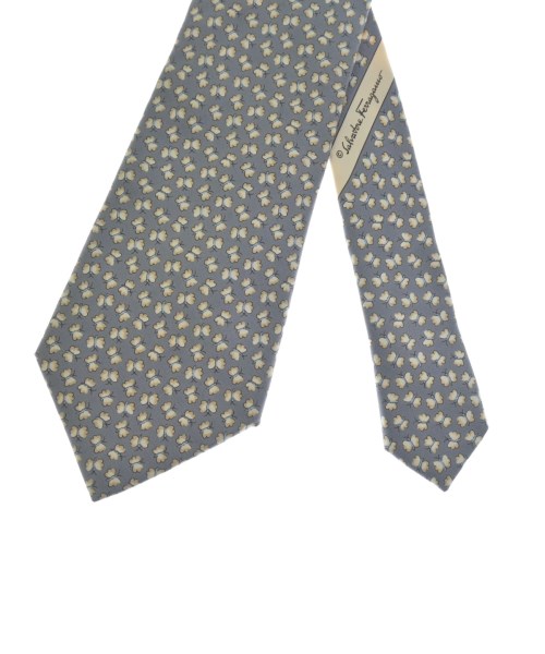 Salvatore Ferragamo（サルバトーレフェラガモ）ネクタイ グレー サイズ:- メンズ/2200623446232