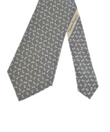 Salvatore Ferragamo（サルバトーレフェラガモ）ネクタイ グレー サイズ:- メンズ/2200623446232