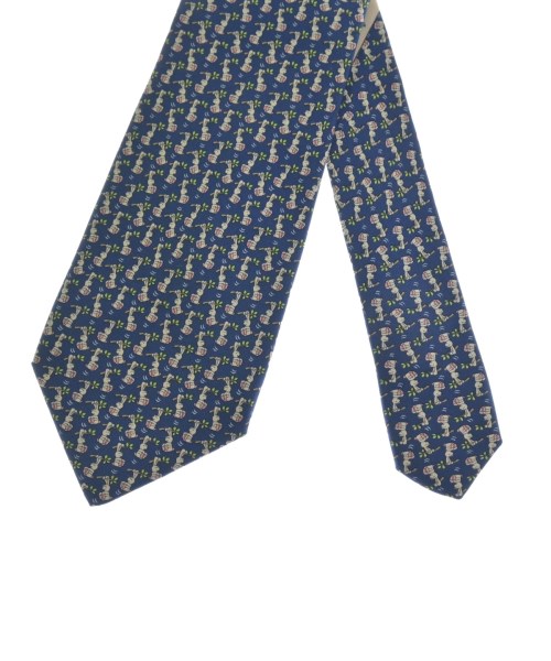 Salvatore Ferragamo（サルバトーレフェラガモ）ネクタイ 紺 サイズ:- メンズ/2200623446324