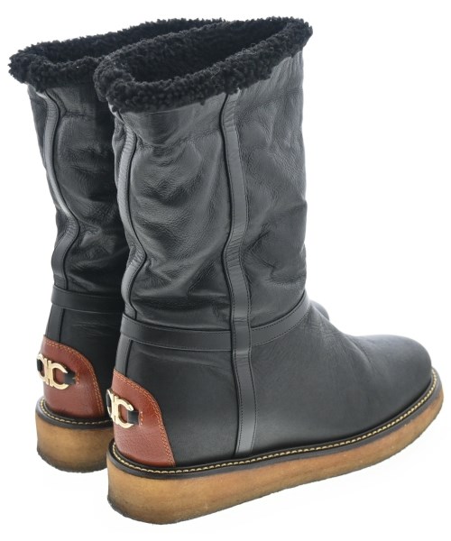 Salvatore Ferragamo（サルバトーレフェラガモ）ブーツ 黒 サイズ:6(23.5cm位) レディース/2200626618070