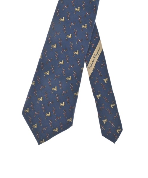 Salvatore Ferragamo（サルバトーレフェラガモ）ネクタイ 紺 サイズ:- メンズ/2200633956028