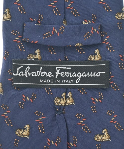Salvatore Ferragamo（サルバトーレフェラガモ）ネクタイ 紺 サイズ:- メンズ/2200633956028