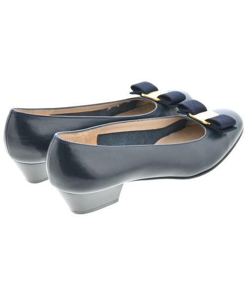 Salvatore Ferragamo（サルバトーレフェラガモ）パンプス 紺 サイズ:7(24.5cm位) レディース/2200615459011