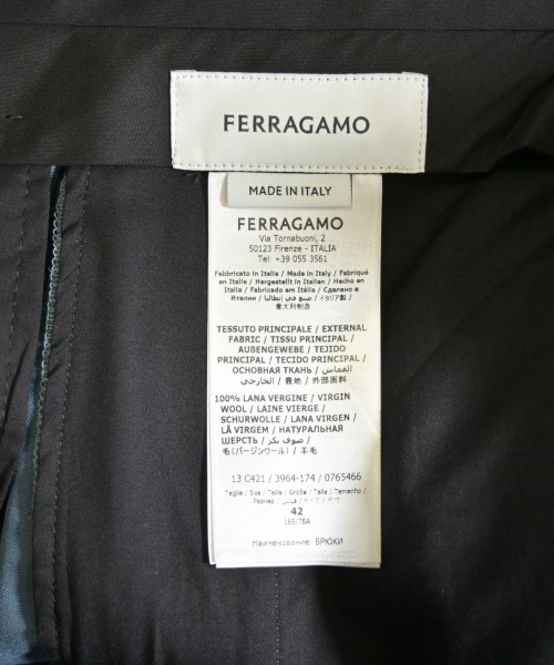Salvatore Ferragamo（サルバトーレフェラガモ）スラックス 青 サイズ:42(XS位) メンズ/2200616170038