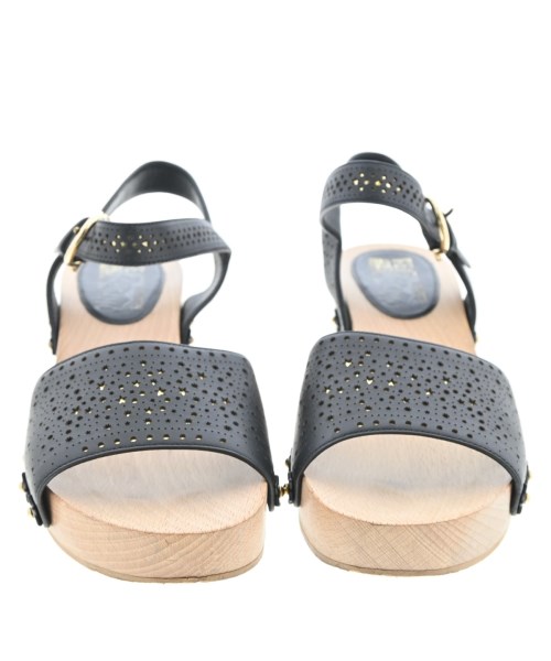 Salvatore Ferragamo（サルバトーレフェラガモ）サンダル 黒 サイズ:7(24.5cm位) レディース/2200610450198