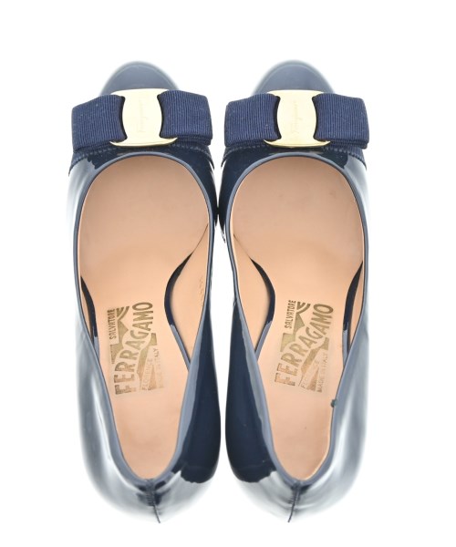 Salvatore Ferragamo（サルバトーレフェラガモ）パンプス 紺 サイズ:5(22.5cm位) レディース/2200599293045