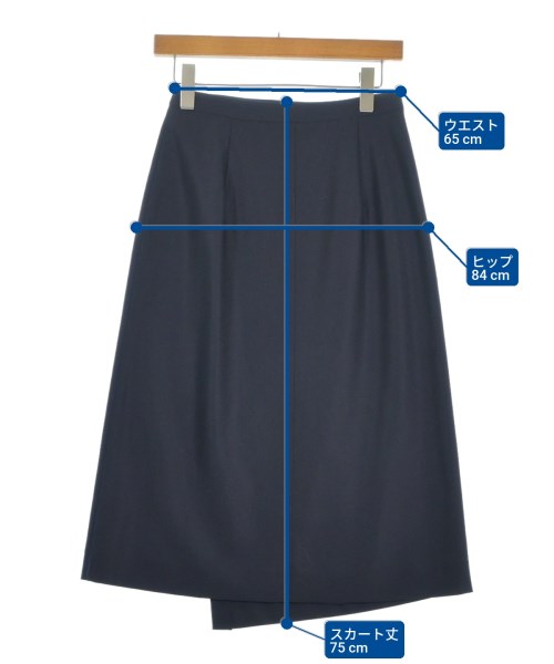 Salvatore Ferragamo（サルバトーレフェラガモ）ロング・マキシ丈スカート 紺 サイズ:40(M位) レディース/2200675332057