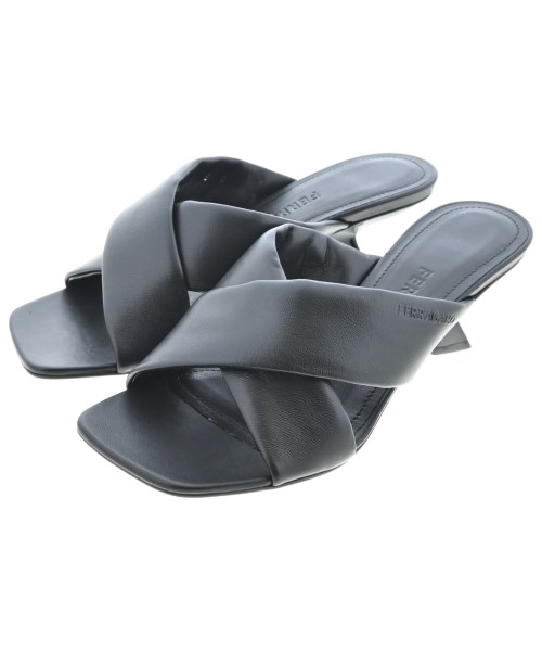 Salvatore Ferragamo(サルバトーレフェラガモ)サンダル 黒 サイズ:6(23.5cm位)/2200676120653