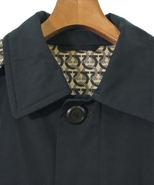 Salvatore Ferragamo（サルバトーレフェラガモ）ステンカラーコート 紺 サイズ:46(M位) メンズ/2200670539017