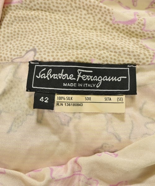 Salvatore Ferragamo（サルバトーレフェラガモ）ワンピース ピンク サイズ:42(M位) レディース/2200679306023