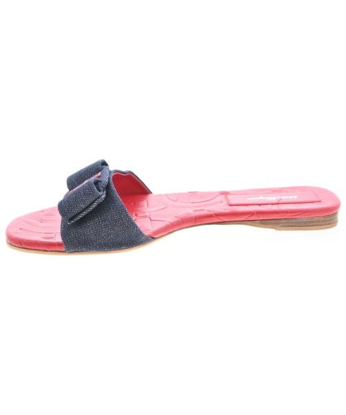 Salvatore Ferragamo（サルバトーレフェラガモ）サンダル 紺 サイズ:9(26cm位) レディース/2200679975496