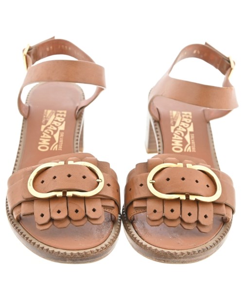 Salvatore Ferragamo（サルバトーレフェラガモ）サンダル 茶 サイズ:6 1/2(24cm位) レディース/2200680934024