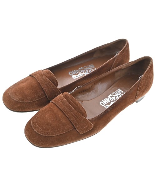 Salvatore Ferragamo(サルバトーレフェラガモ)ドレスシューズ/ローファー 茶 サイズ:7(24.5cm位)/2200689227189