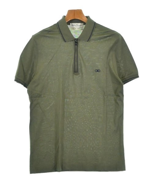 Salvatore Ferragamo(サルバトーレフェラガモ)ポロシャツ カーキ サイズ:S/2200696157103
