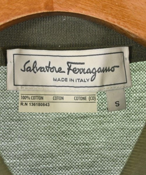 Salvatore Ferragamo（サルバトーレフェラガモ）ポロシャツ カーキ サイズ:S メンズ/2200696157103