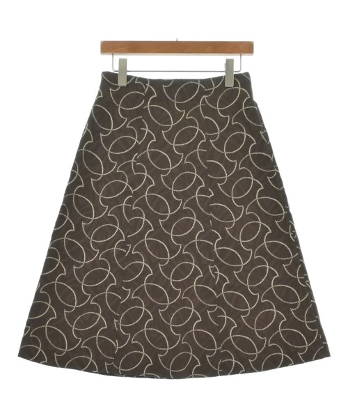 Salvatore Ferragamo（サルバトーレフェラガモ）ロング・マキシ丈スカート 茶 サイズ:40(M位) レディース/2200696819049