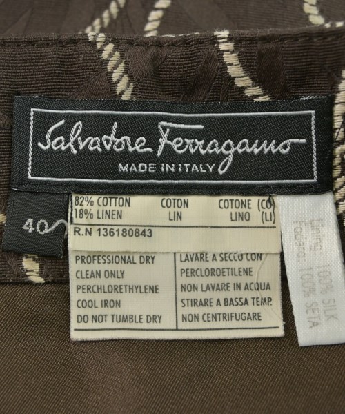 Salvatore Ferragamo（サルバトーレフェラガモ）ロング・マキシ丈スカート 茶 サイズ:40(M位) レディース/2200696819049