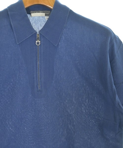 Salvatore Ferragamo（サルバトーレフェラガモ）ポロシャツ 青 サイズ:M メンズ/2200699739184