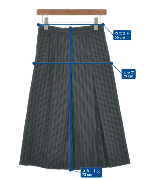 Salvatore Ferragamo（サルバトーレフェラガモ）ロング・マキシ丈スカート グレー サイズ:40(M位) レディース/2200655056188