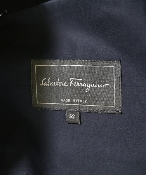 Salvatore Ferragamo（サルバトーレフェラガモ）ステンカラーコート 紺 サイズ:52(XL位) メンズ/2200655500018