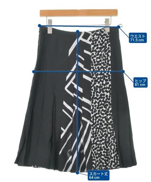 Salvatore Ferragamo（サルバトーレフェラガモ）ひざ丈スカート 黒 サイズ:40(M位) レディース/2200637068086