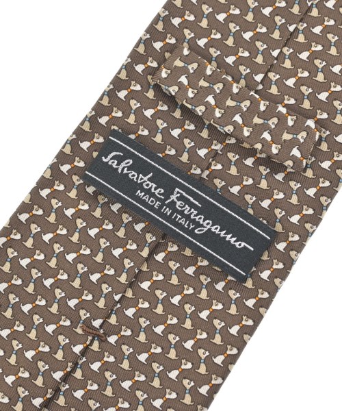 Salvatore Ferragamo（サルバトーレフェラガモ）ネクタイ 茶 サイズ:- メンズ/2200658382048