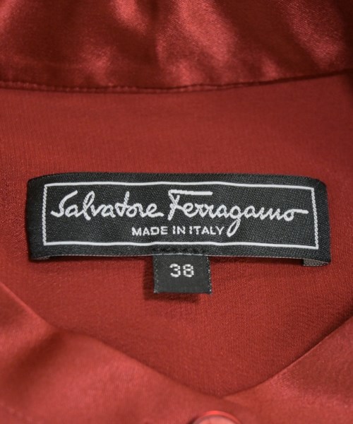 Salvatore Ferragamo（サルバトーレフェラガモ）ブラウス 赤 サイズ:38(S位) レディース/2200660138084