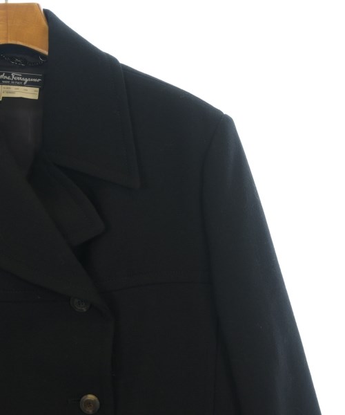 Salvatore Ferragamo（サルバトーレフェラガモ）ピーコート 黒 サイズ:44(L位) レディース/2200713296181