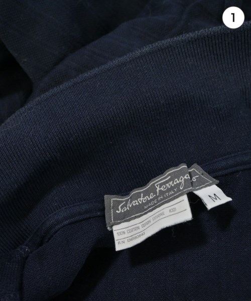 Salvatore Ferragamo（サルバトーレフェラガモ）ポロシャツ 紺 サイズ:M メンズ/2200711893054