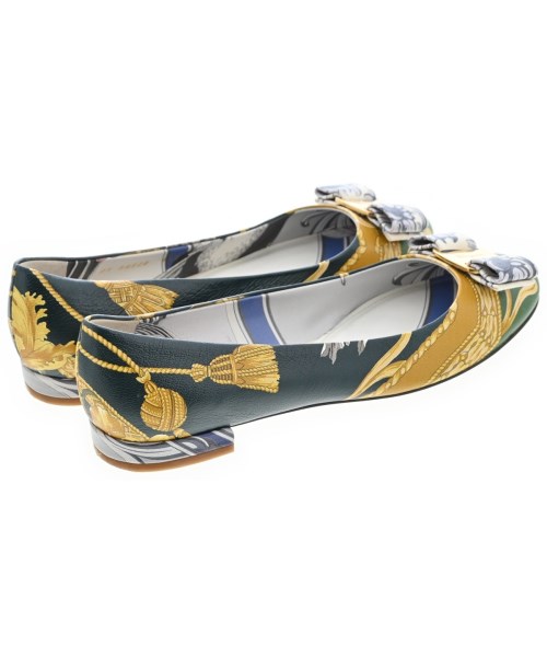 Salvatore Ferragamo（サルバトーレフェラガモ）パンプス 緑 サイズ:6 1/2(24cm位) レディース/2200710293022
