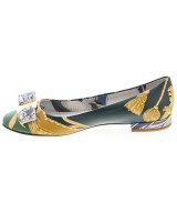 Salvatore Ferragamo（サルバトーレフェラガモ）パンプス 緑 サイズ:6 1/2(24cm位) レディース/2200710293022